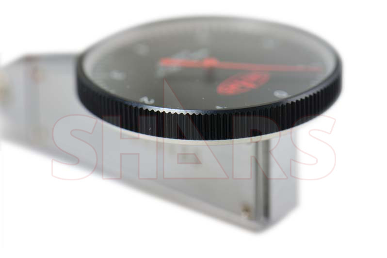 SHARS .008" LARGE 0-4-0 DIAL TEST INDICATOR .0001" CASE BLACK FACE NEW !]