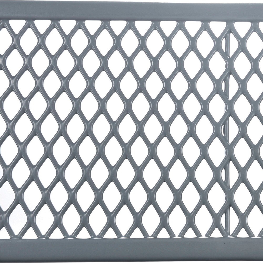 Global Industrial 46" Octagonal Picnic Table Expanded Metal Gray