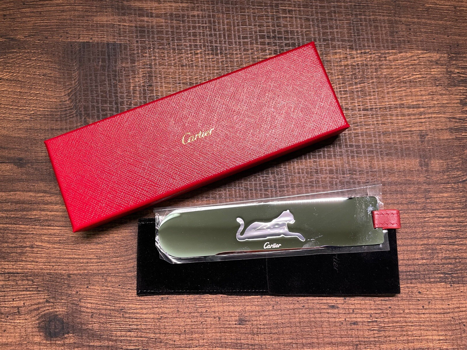 New~ Cartier Les Must De Cartier Bookmark Metal Panther