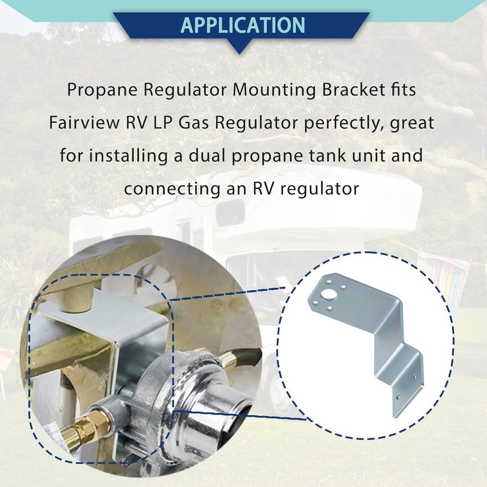 Universal L-Mount Regulator Mounting Bracket,Fits Fairview Regulators, , RV Prop