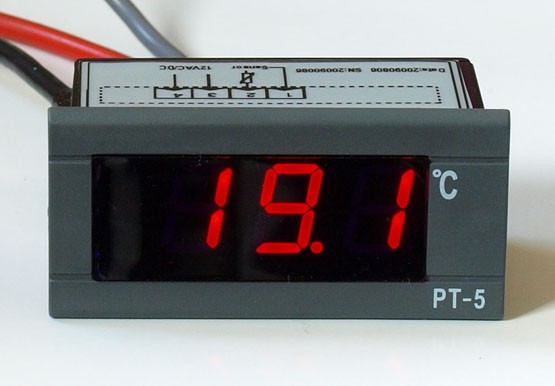 LED Thermometer PT5-30 +100C 12V/230V Digital Thermometer Panel Meter Temperature