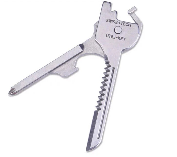 Keyring 6 in1 Keychain Multi Tool Stainless EDC Screwdriver Opener Camping Tool