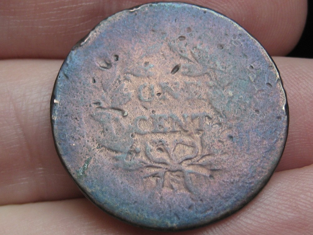 1796-1807 Draped Bust Large Cent Penny- With Stems, Toned
