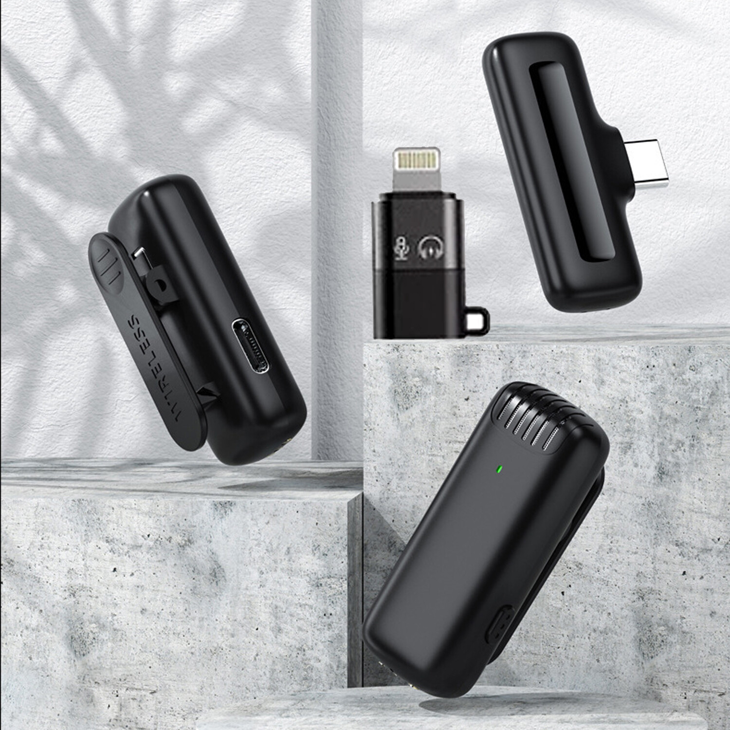 Lavalier Microphone Wireless Audio Video Recording Mini Mic For Android/iPhone