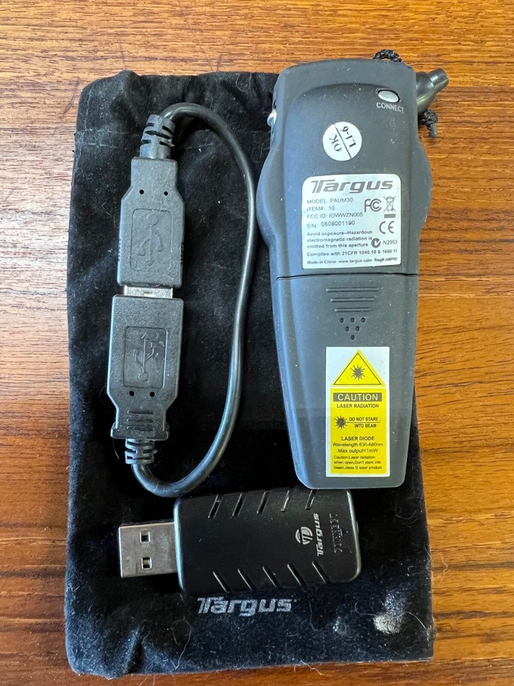 Targus PAUM30 Wireless Presenter w/ Laser Pointer Controller Remote