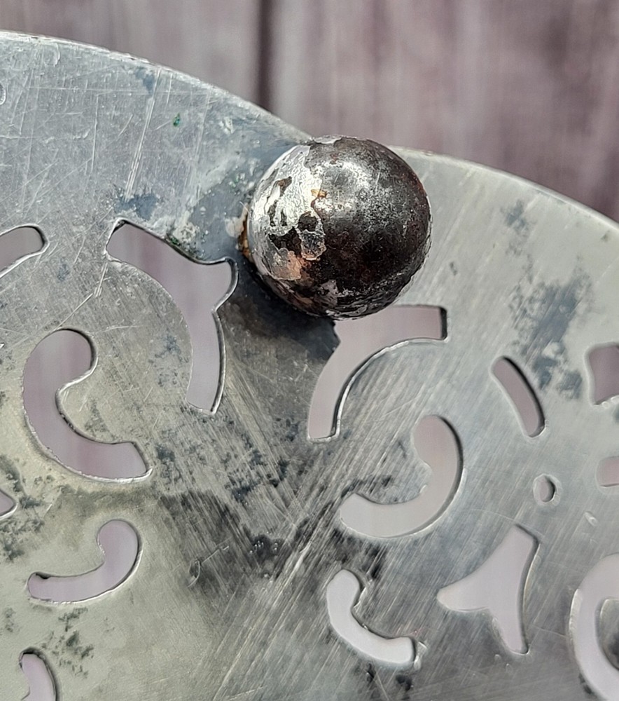 Vintage Silver Plated Made In England Footed Trivet Monogrammed D