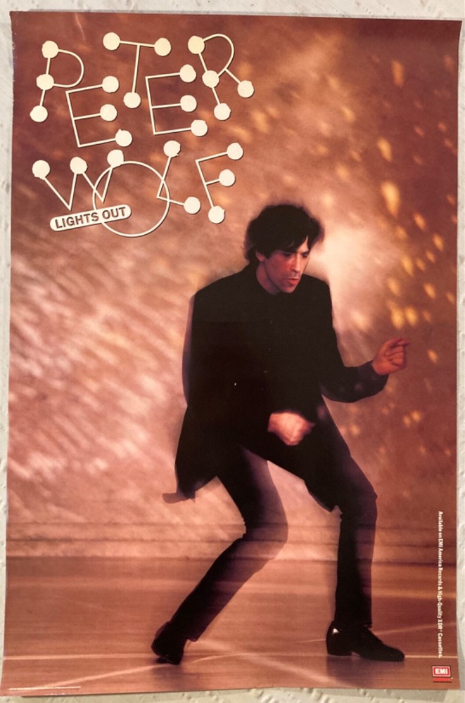 Peter Wolf 1984 Promo Poster Lights Out J. Geils Band N