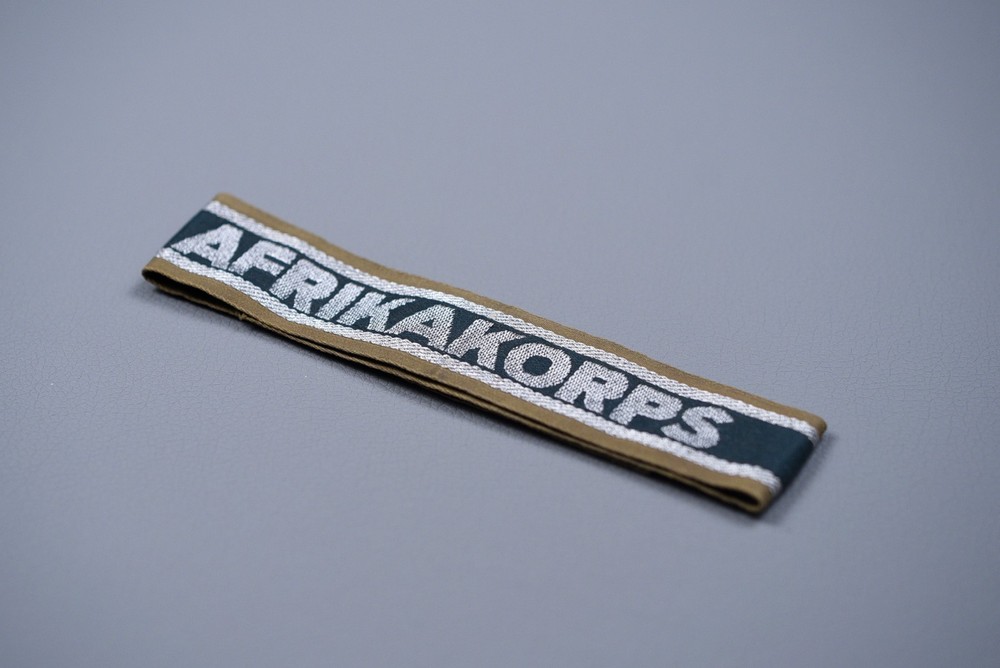 WWII GERMAN 'AFRIKAKORPS' CUFF TITLE