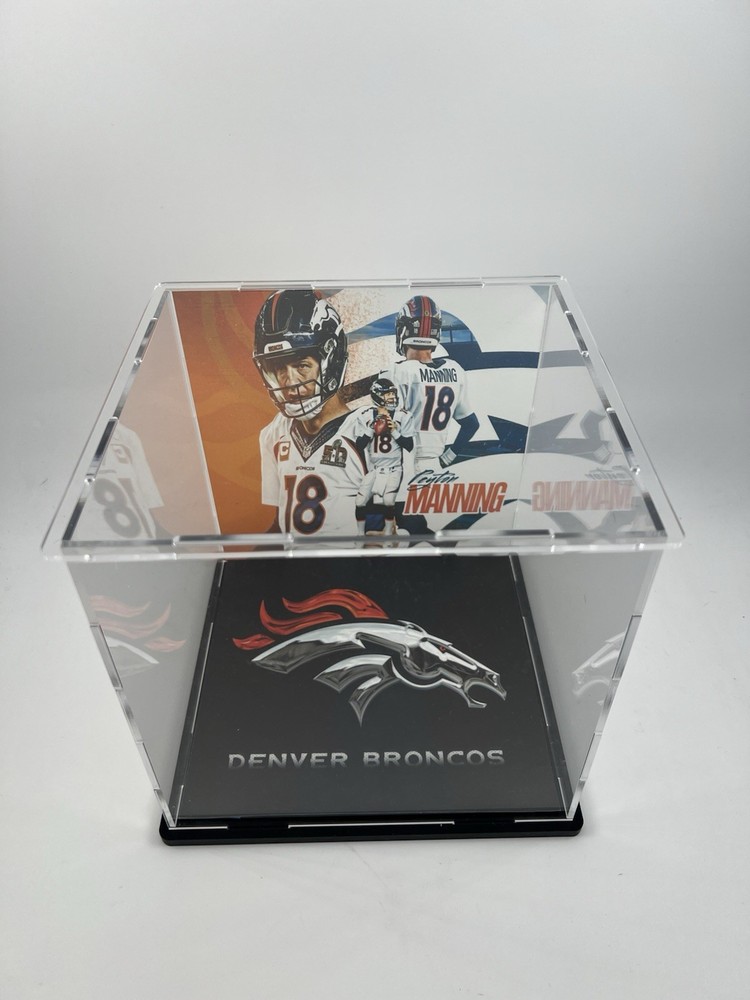 Peyton Manning Custom Mini Helmet Display or Card Display - Broncos