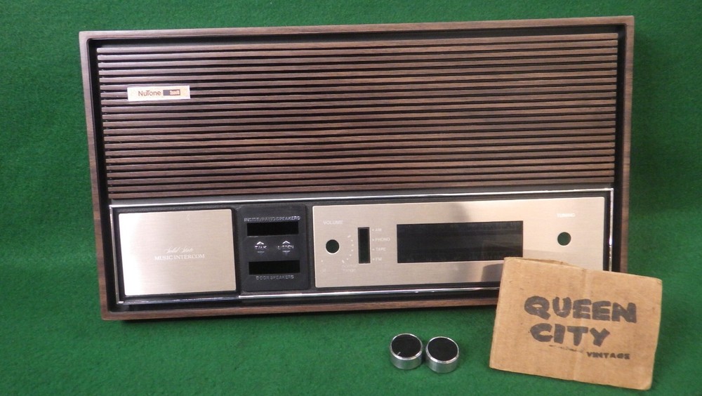 Vintage Nutone Solid State Music Intercom Faceplate and Knobs IMA-303