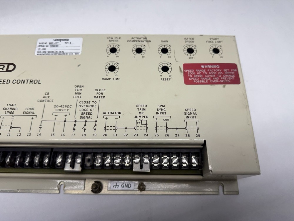 WOODWARD 2301A LOAD SHARING SPEED CONTROL 9905-377