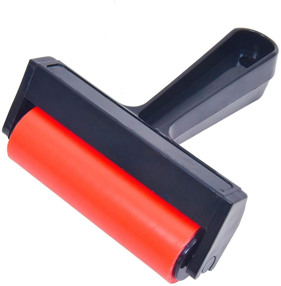4-Inch Rubber Roller Brayer Tool – Vinyl, Printmaking, Stamping, Cardmaking, ...