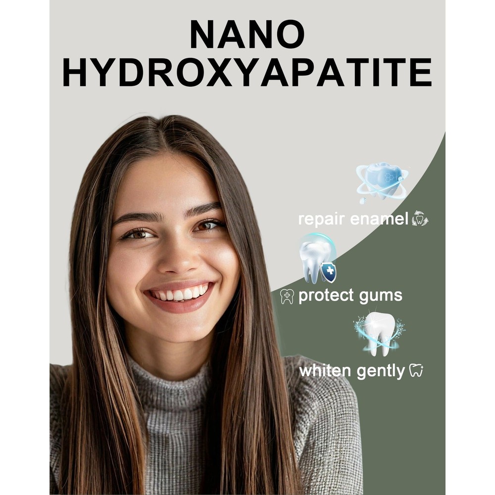 MySmile Nano Hydroxyapatite Toothpaste Fluoride Free Sensitive Relief Mint 4.2oz