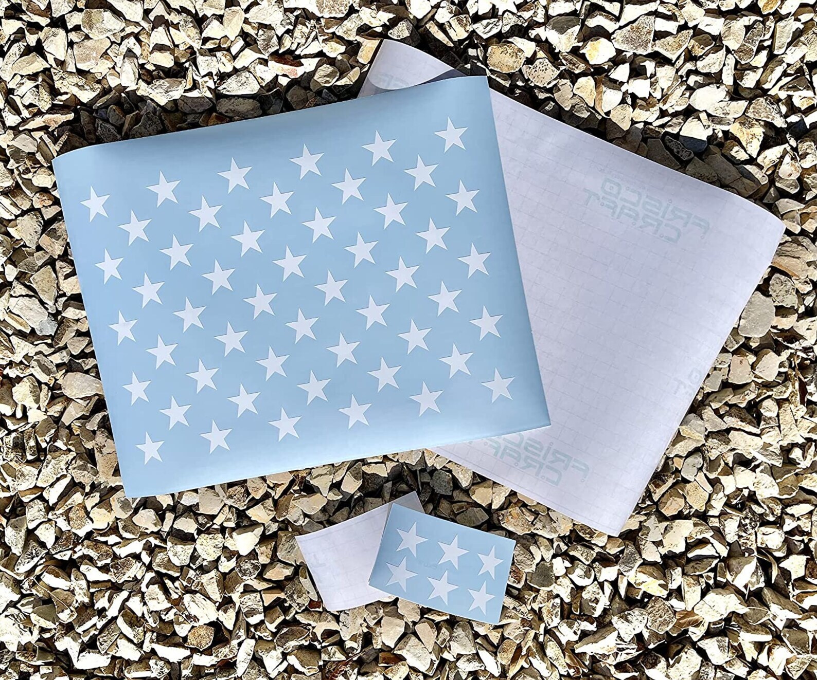 American Flag Vinyl 50 Star Union (Stencil / Decal) - Multipurpose & Wood Flag