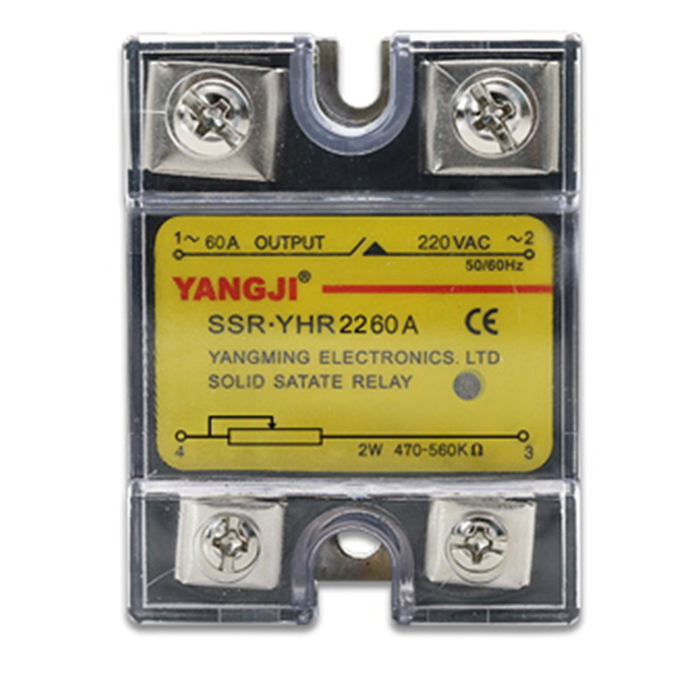 Single phase SSR resistive AC solid state voltage regulator YHR2260A 220VAC 60A