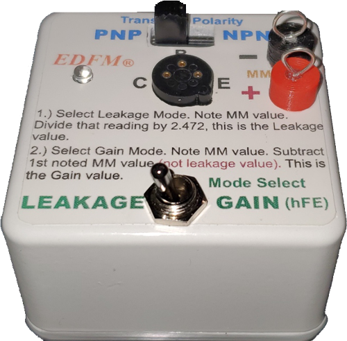 Transistor Tester Leakage and Gain (hFE)