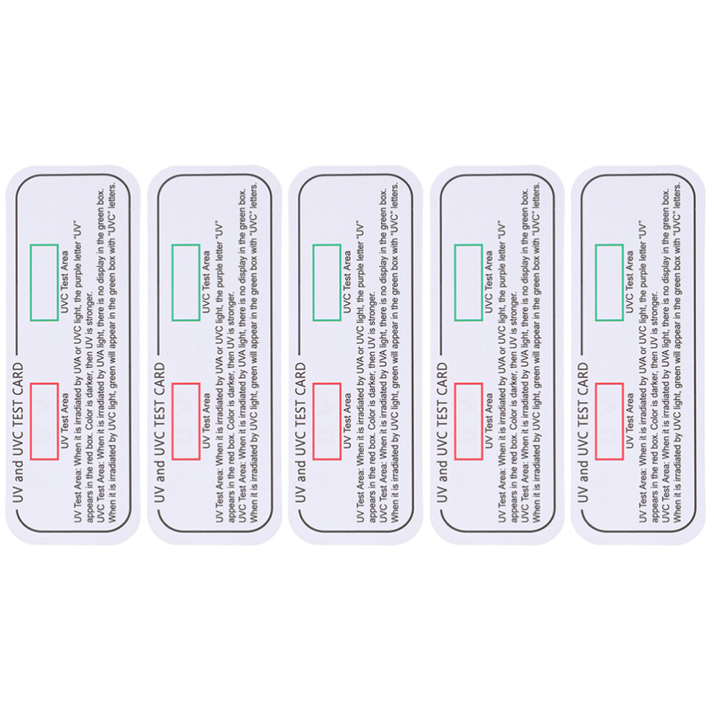 UVC-UVA Testing Cards Light Identifying Tools UVA Testing Strips Indicator Cards