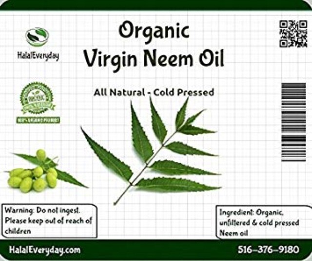 Neem Oil - 100% Pure Organic Virgin Unrefined Cold Pressed Raw PREMIUM QUALITY
