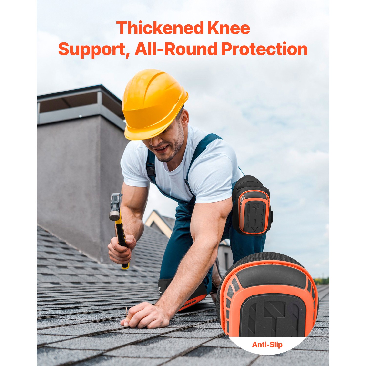 Knee Pads for Work Extended Construction Knee Pads Soft Foam Gel Cushion