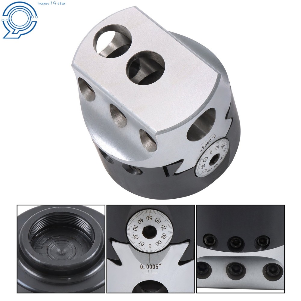 3" Boring Head with Fine Adjustment 0.001" Radius 1-1/2-18 Thread Mount