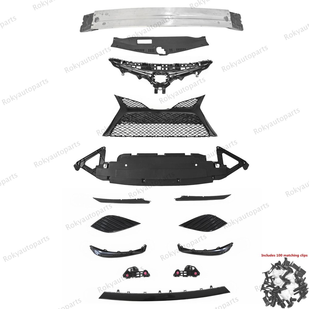 For Camry 2018-20 SE XSE Front Grilles Trim Bumper Reinforcement Lower Panel Kit