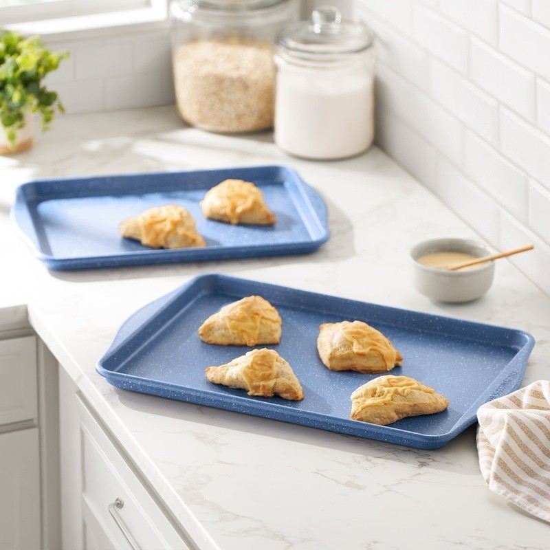 Nonstick Cookie Sheet Set 2-Piece Baking Pans Oven Safe Baking Cookies Roasting