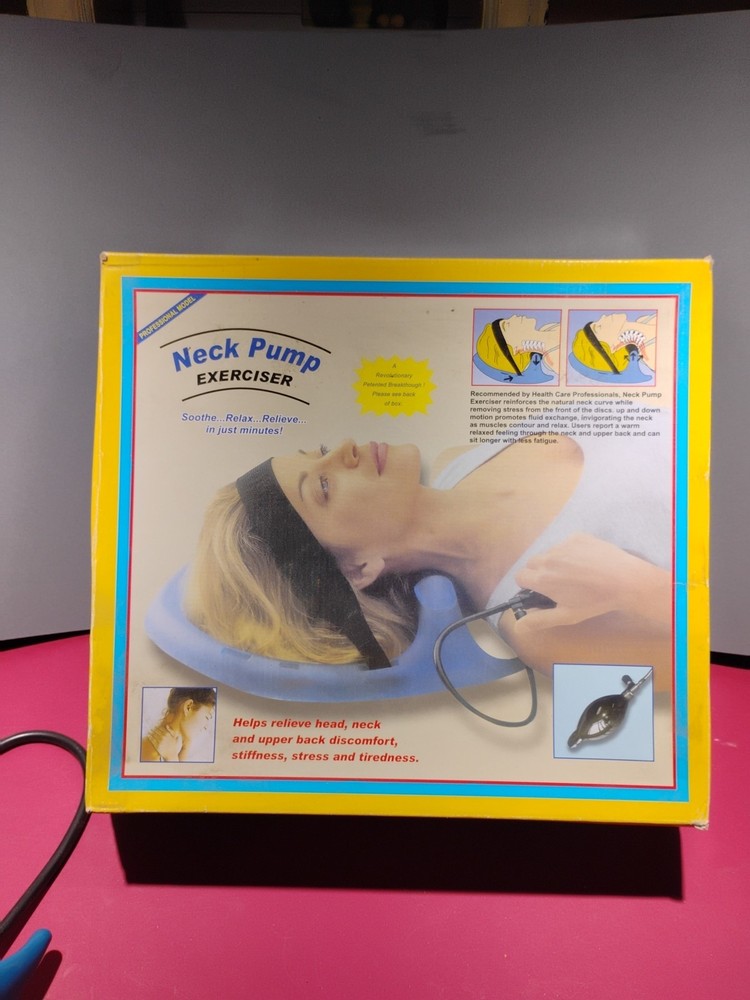 Posture Pump Neck Exerciser Professional Model Traction Cervical Disc Hydrator