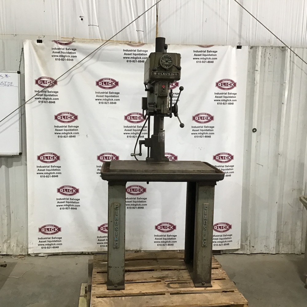 Clausing 16VT1 Variable Speed Drill Press Table with MT Quill