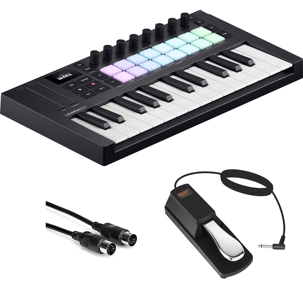 Novation Launchkey Mini 25 MK4 USB MIDI Keyboard Controller (25 Mini Keys) KIT