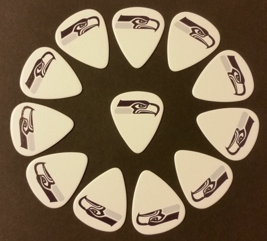 Seattle Seahawks Logo Guitar Picks (12 picks) - (Buy 2, save 50% on 2nd)