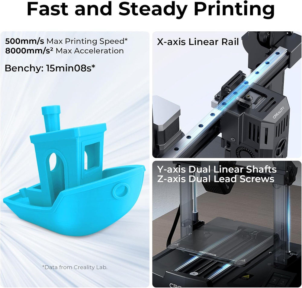 Creality Ender 3 V3 KE 3D Printer with High Speed PLA & Smart Control