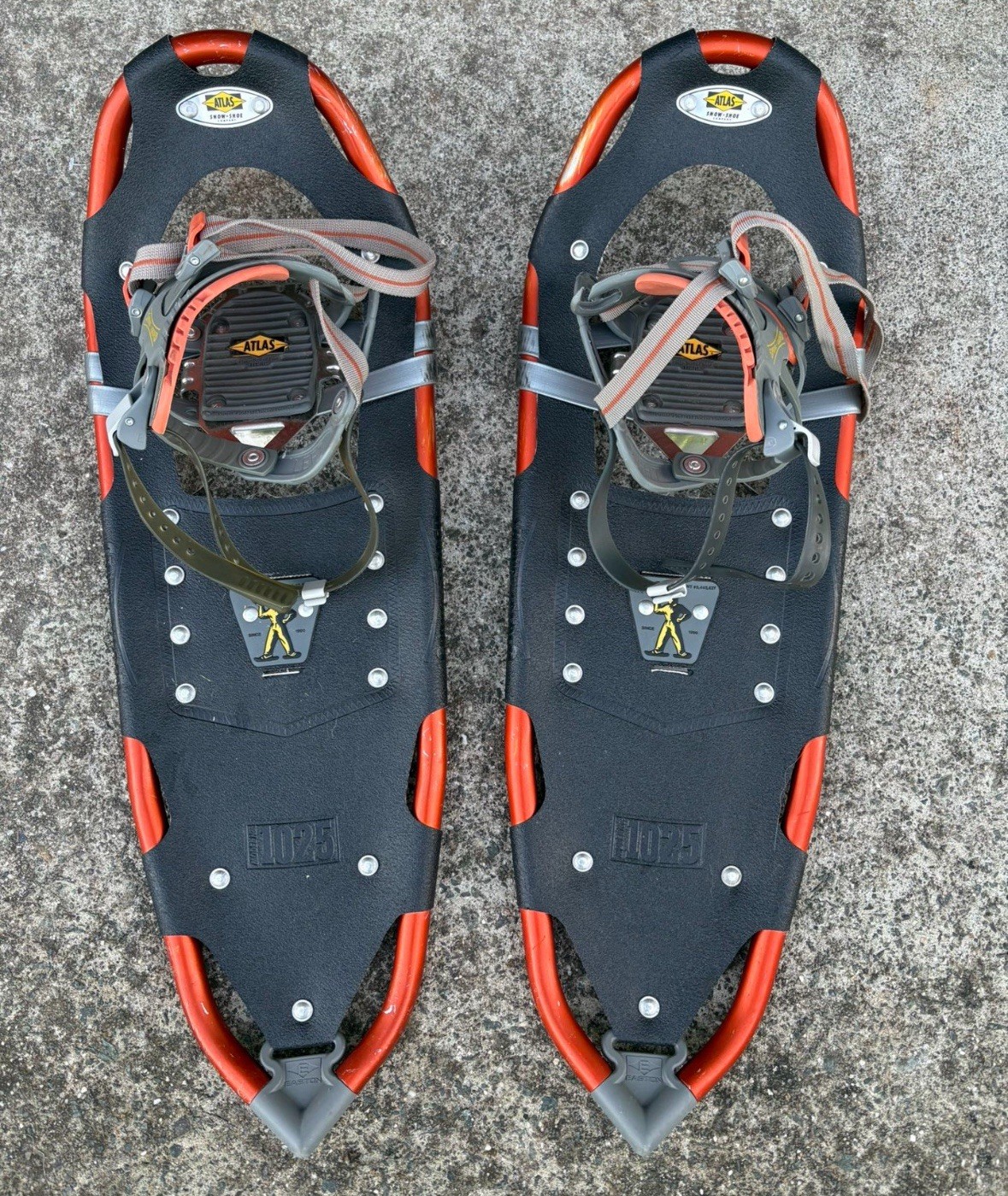 Snowshoes 25inch Atlas 1025 Black Orange