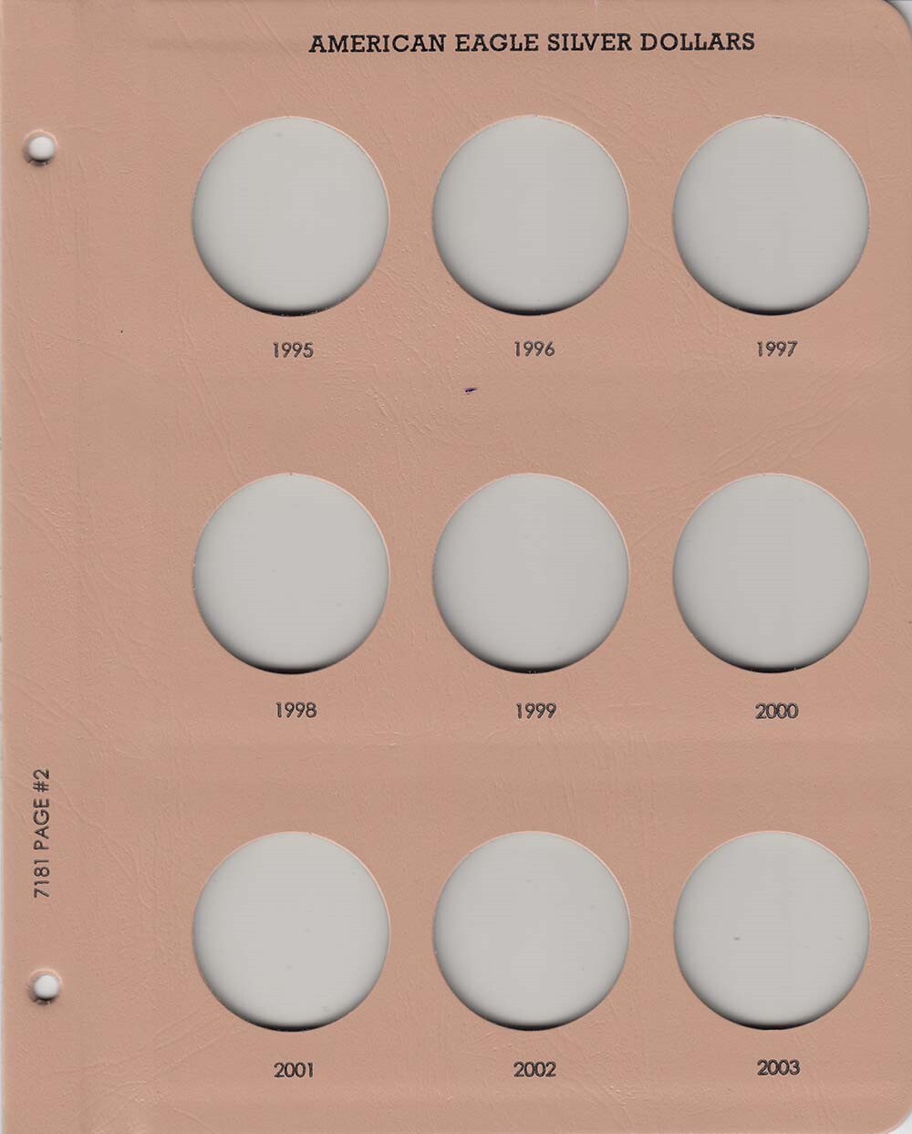 American Eagle Silver ASE Dollars Dansco Coin Album 1986-2021 New Model 7181