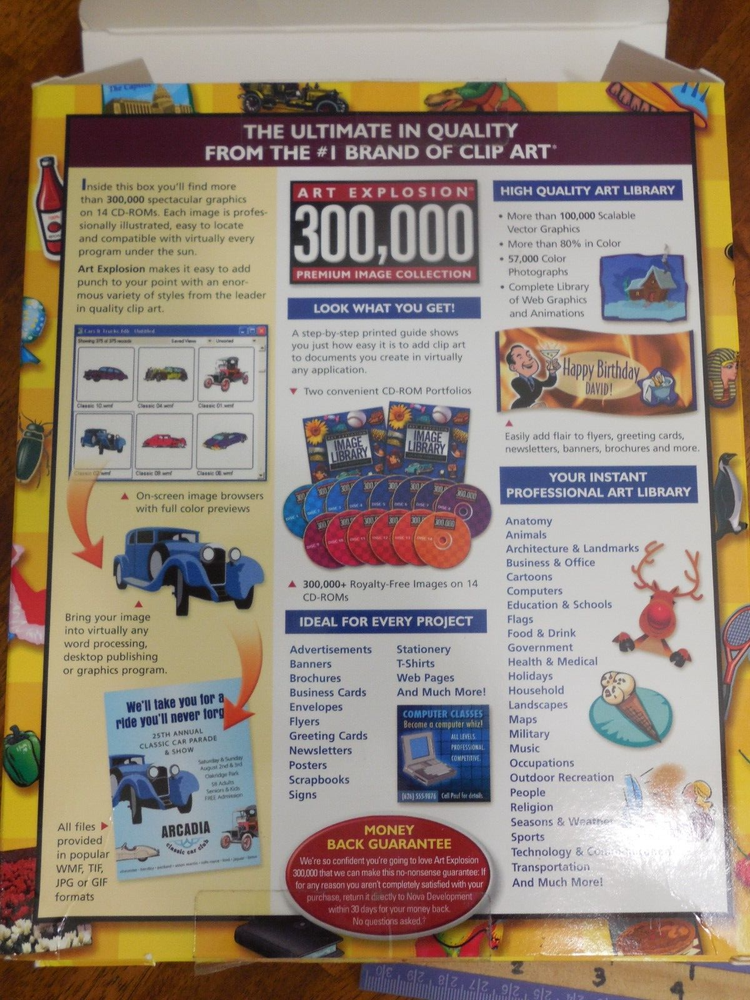 Art Explosion 300,000 Image Library Windows Vista 14-CDs, includes User Manual