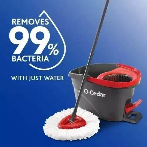 O-Cedar EasyWring Spin Mop With Bucket