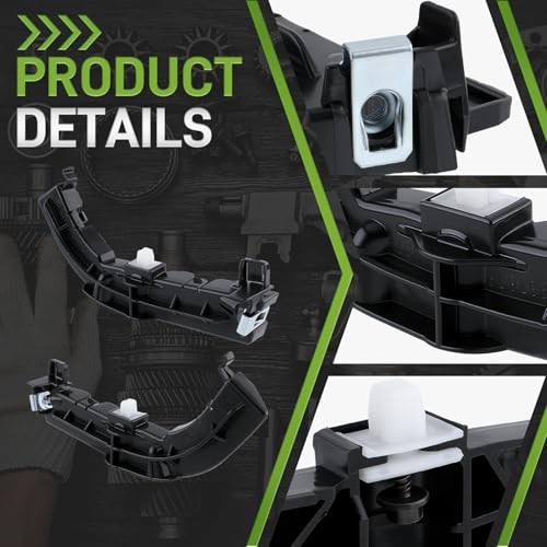 1 Pair Bumper Support Brackets 68024343AD Front Driver and Passenger