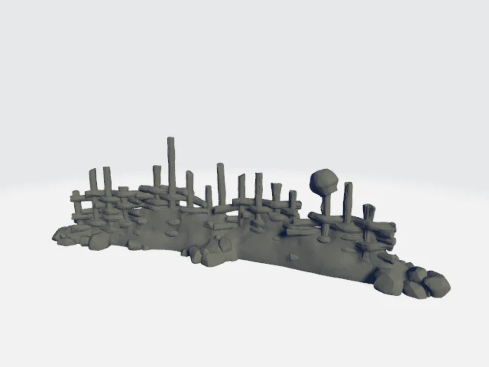 StoneAxe Miniatures - Fence #1