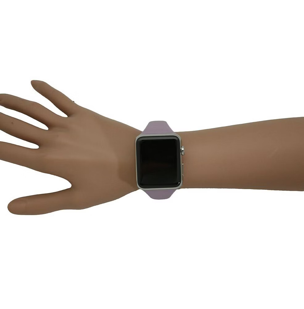 Olivia Pratt Solid Color Slim Style Apple Watch Band - Lavender, Mint,