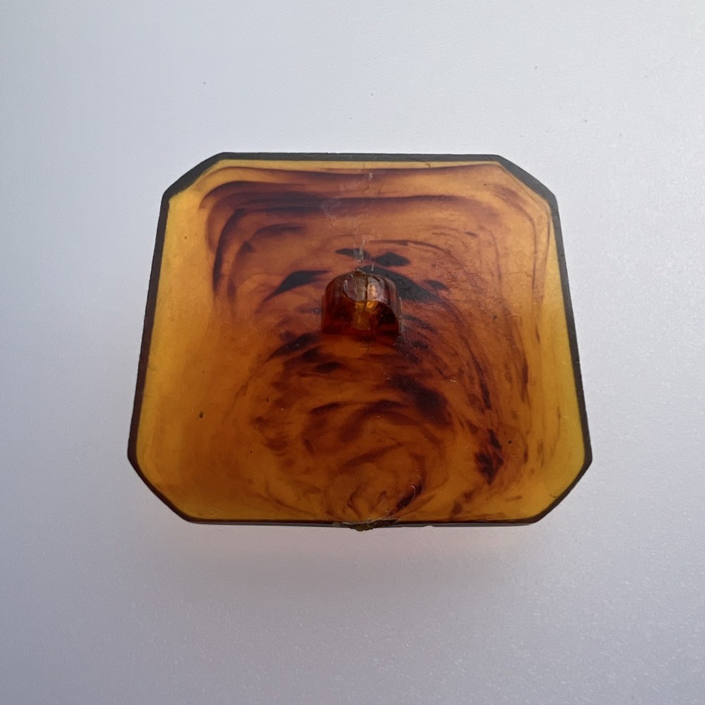 Vintage Amber Button