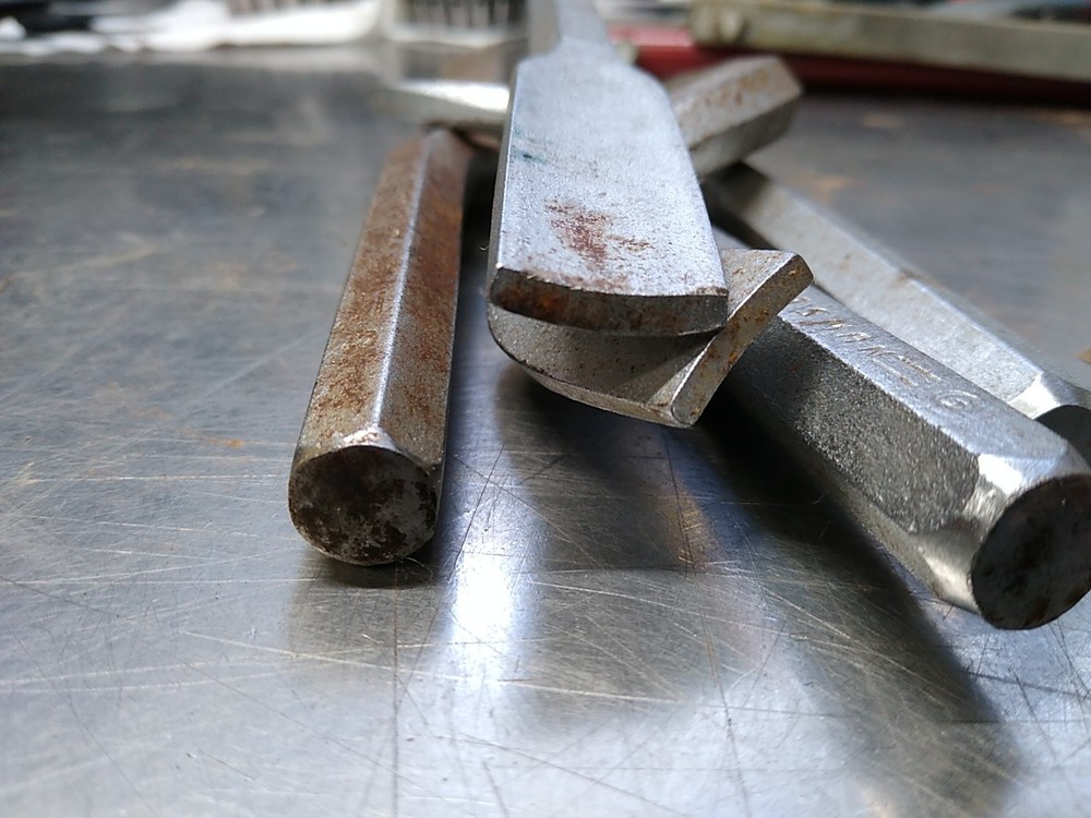 Vintage Craftsman Cold Chisel Set Very Unique.
