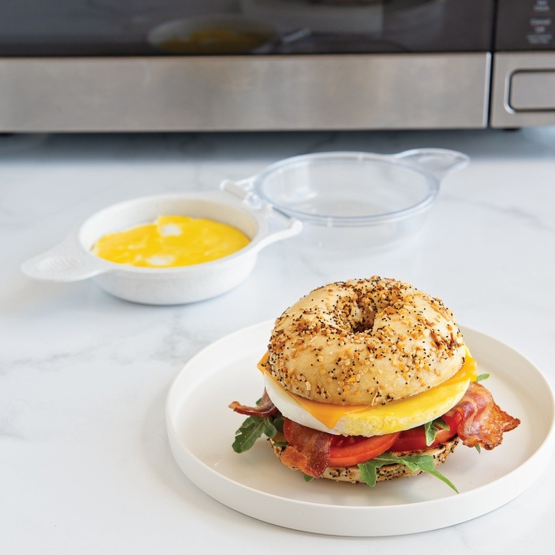 Microwave Egg Sandwich Maker Non-Stick Cooking Tool Quick Breakfast Solution New