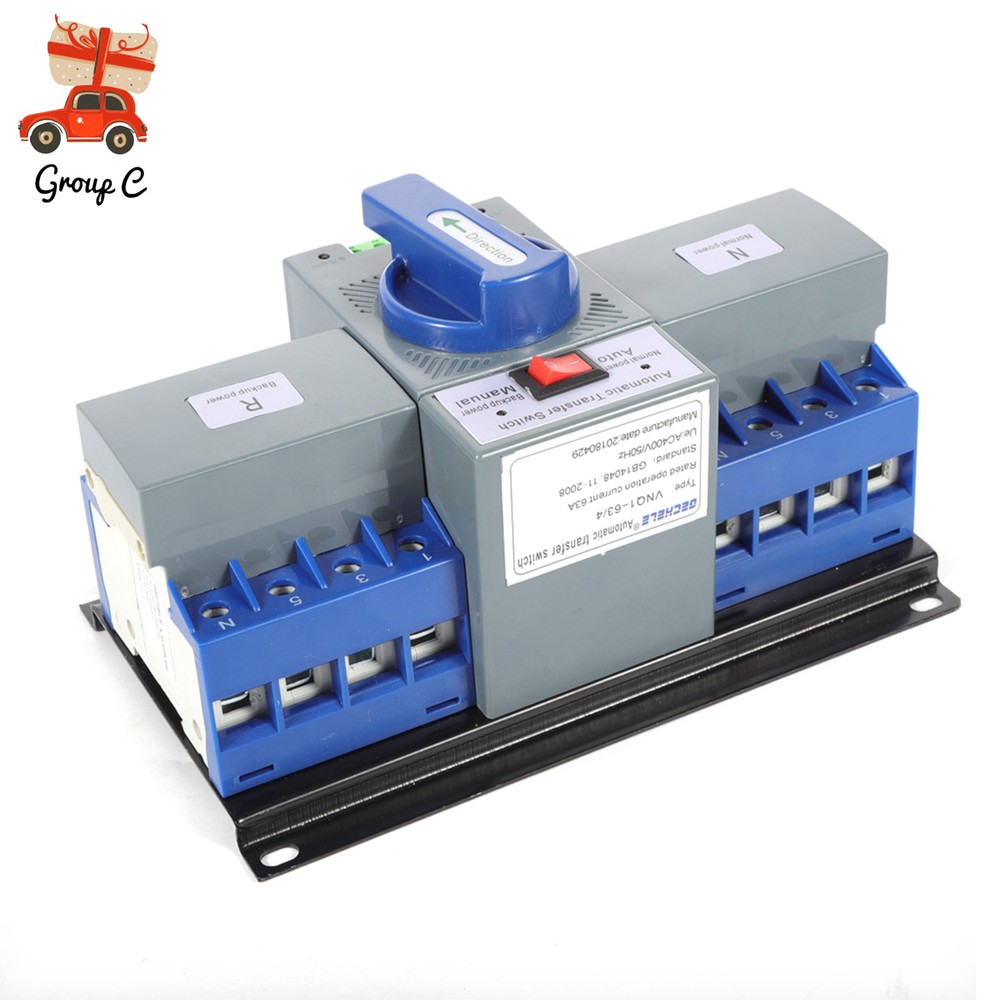 Dual Power Automatic Transfer Switch kit 63 A 4P ATS Generator Changeover Switch