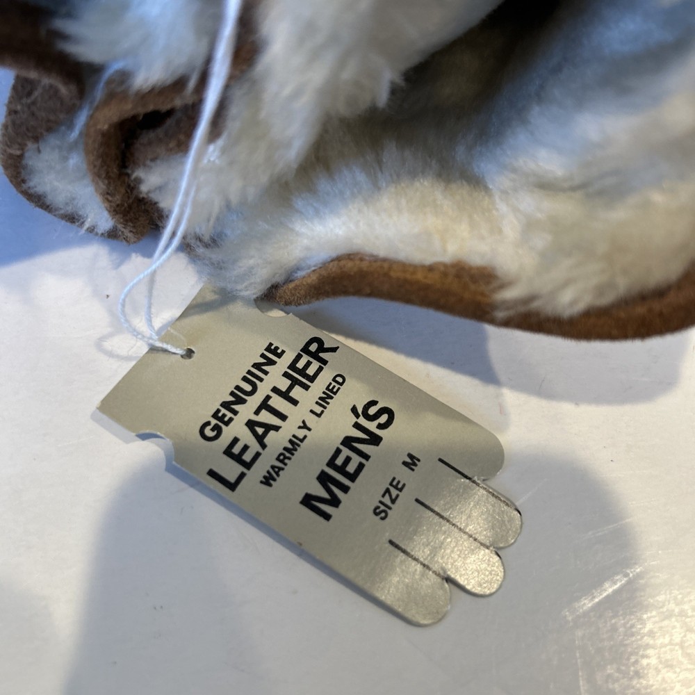 NWT Michael Richards Medium Winter Cowhide Leather Gloves