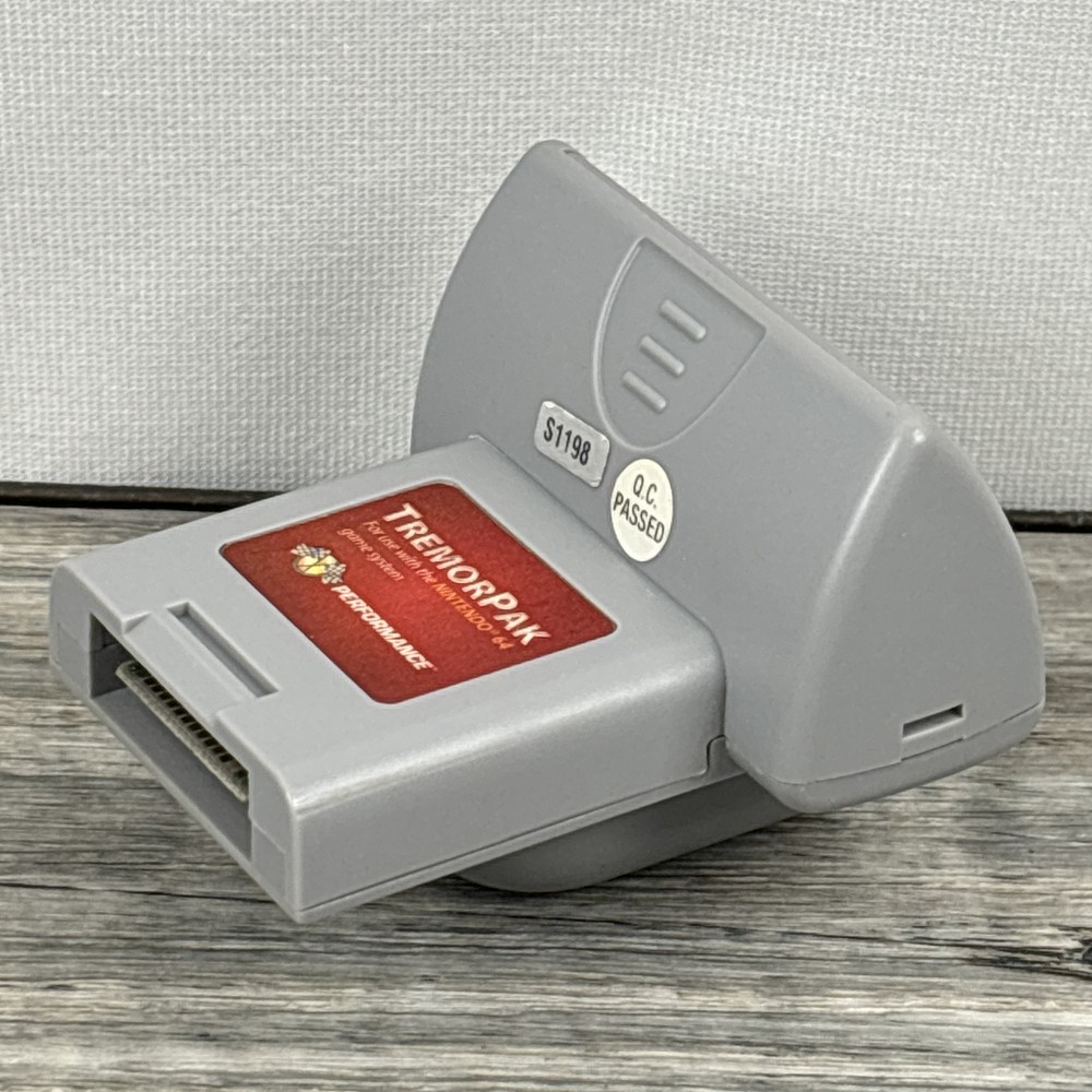 Performance TremorPak for Nintendo 64 | Gray Rumble Pak | Adjustable Speed