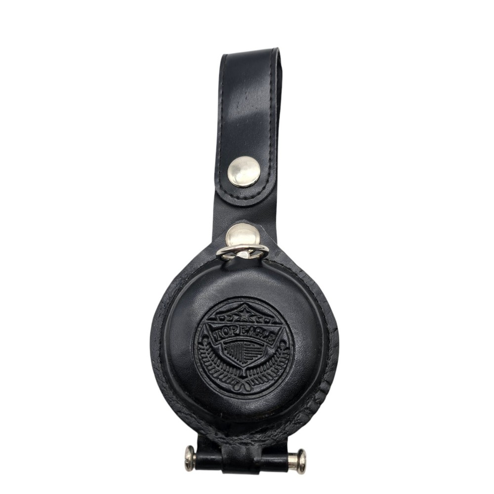 Top Eagle Swiss Pocket Watch Black Leather Untested