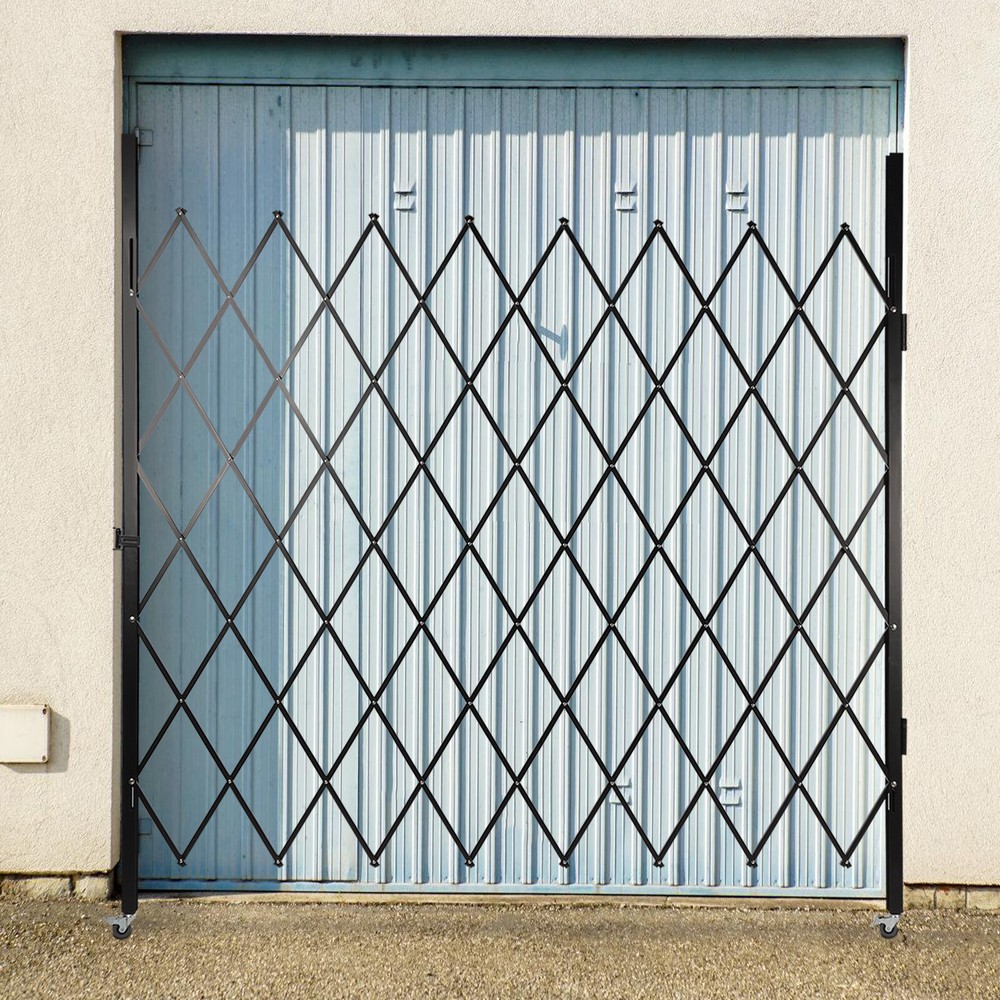 360° Rolling Barricade Gate Folding Security Gate Expanding Security Door 2.2*2m