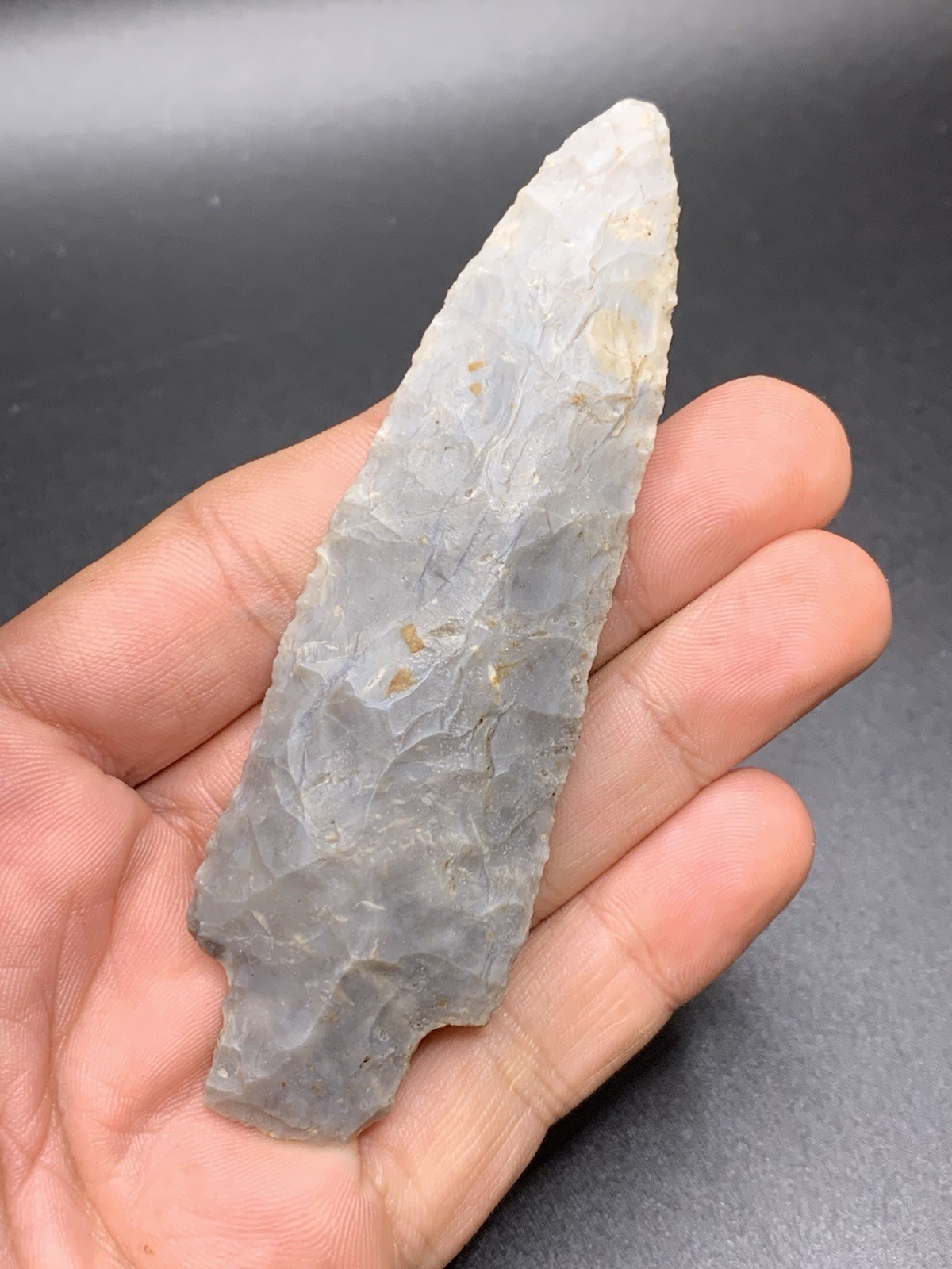 Authentic Heavy Duty Arrowhead From Southern Indiana 4 Inch Hornstone Good Size