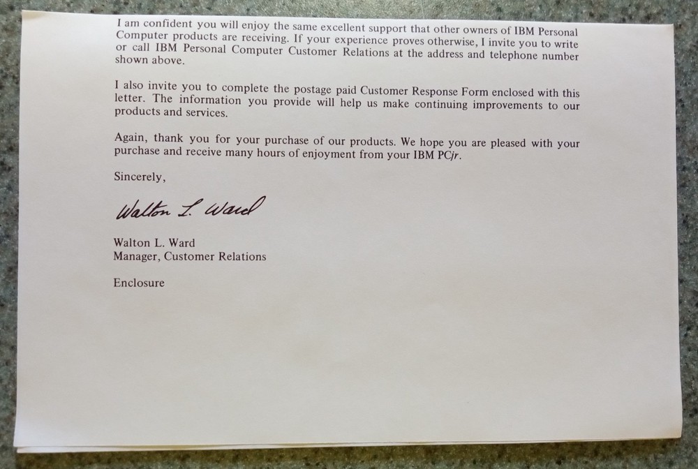 IBM PCjr Hardware Reference Library Guide to Operations 1983 First Edition. LOOK