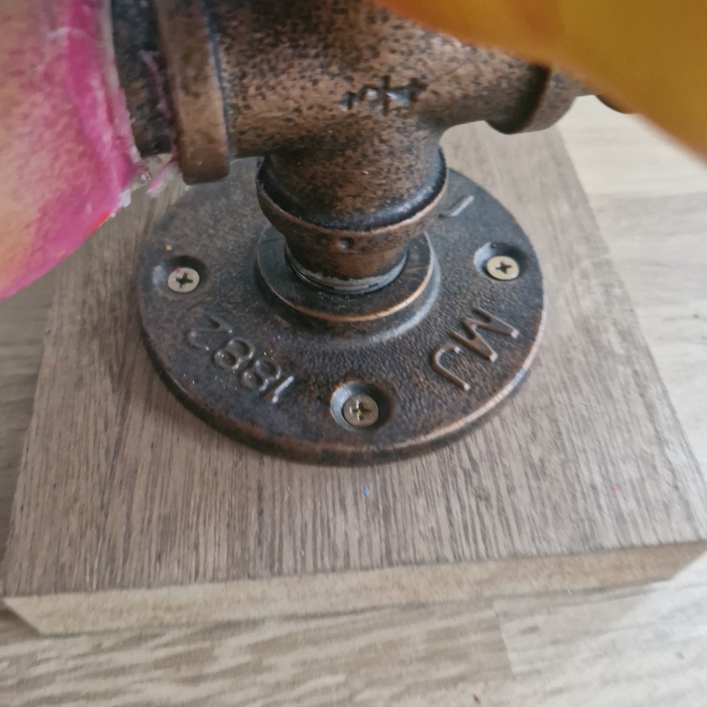 Steampunk Creepy Painted Doll Table Lamp