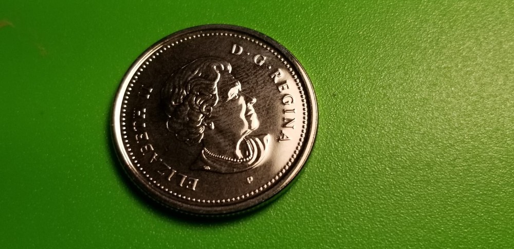 2006 Canada Day Coloured 25 Cent Coin.